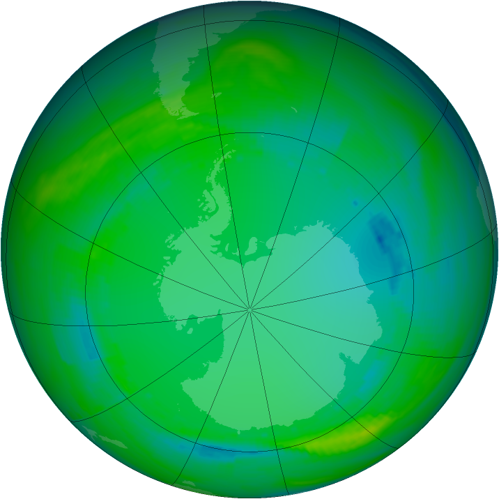 Ozone Map 1984-07-25